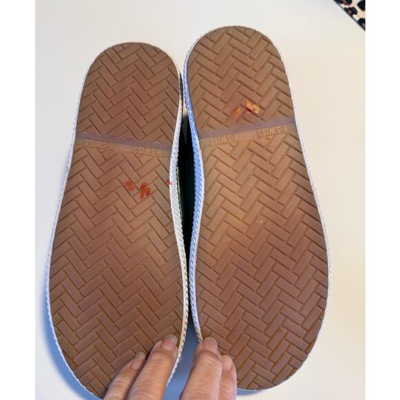 K-swiss Womens Low-Top Canvas Green Size 7 Retro Style Lace-up - Picture 6 of 8